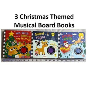 Bookoli "Sing Along With Me" Bundle of 3 Kids Musical Christmas Board Books